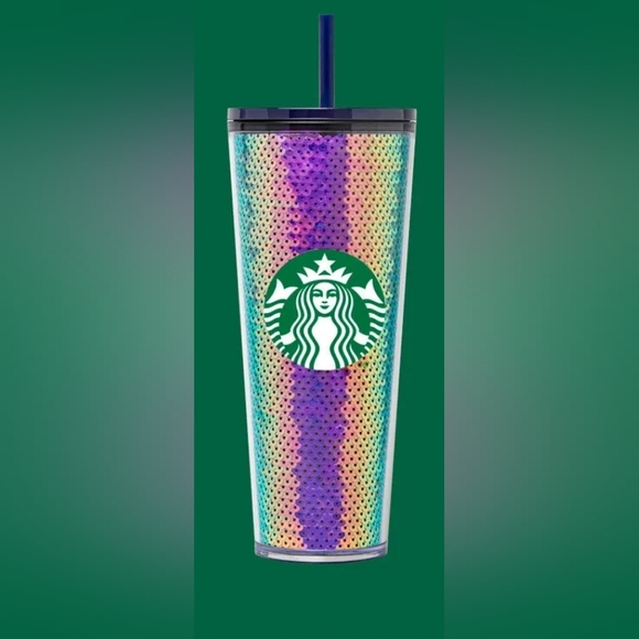 Starbucks Sequin Cold Cup - Purple - Picture 1 of 3